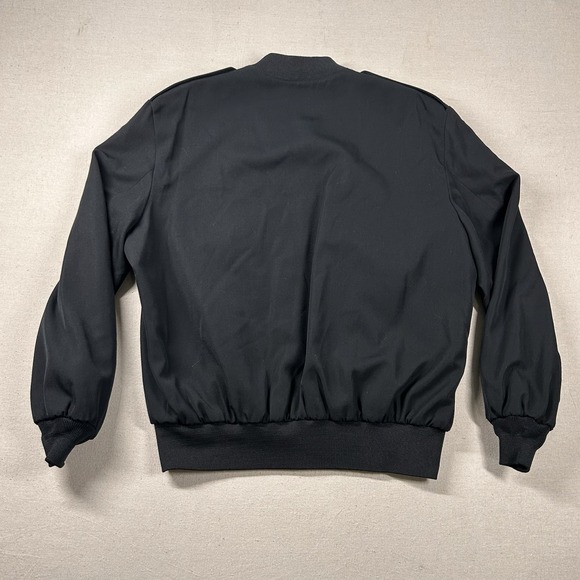 Neptune Military Jacket Mens 50L Long Polyester Wool Bomber Navy Officer Black - Picture 2 of 7